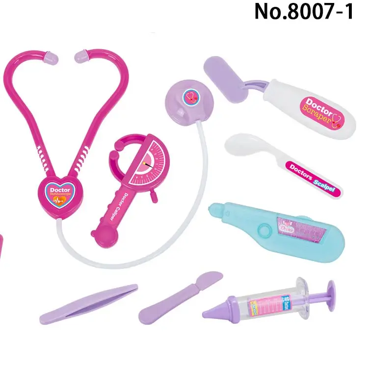 Customizable Kids Play House Plastic Toys Doctor Set  portable kids family doctor play set toys