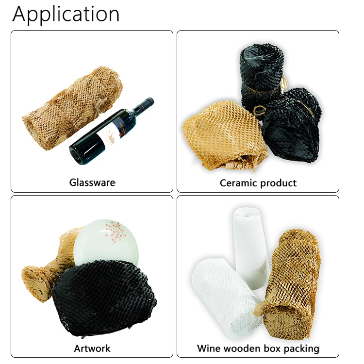 
ALPS Size 38CM*250M Recyclable Honeycomb Paper kraft honeycomb paper cushion pack kraft honeycomb wrap 