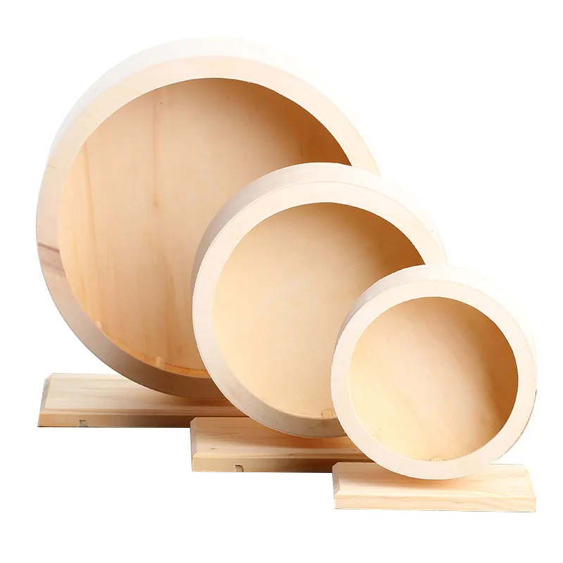 
Meeno Hot Product Pet Hamster Toys Wooden Hamster Wheel 