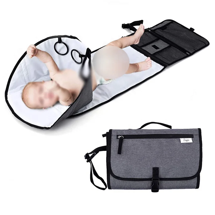 hot sale portable low moq baby changing mat baby nappy bag with pillow for stroller walk