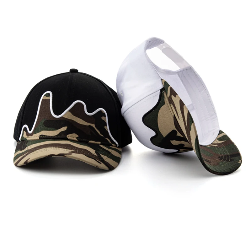Модные унисекс охотничьи уличные Структурированные кепки с камуфляжным принтом дизайнерские бейсболки для мужчин
