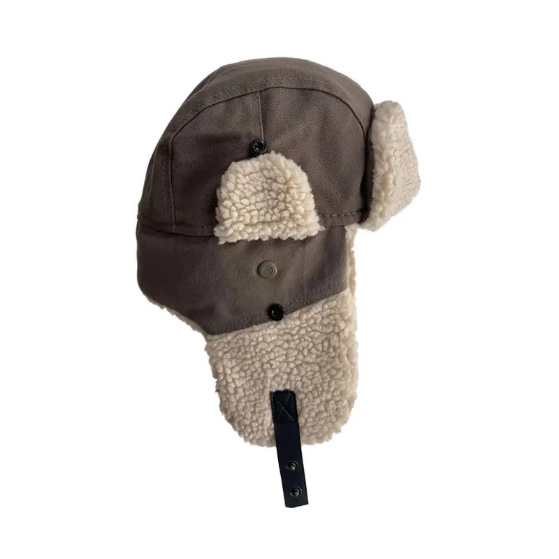 Winter Trapper Hat Trooper Aviation Hats for Men Women Snow Hat with Ear Flaps