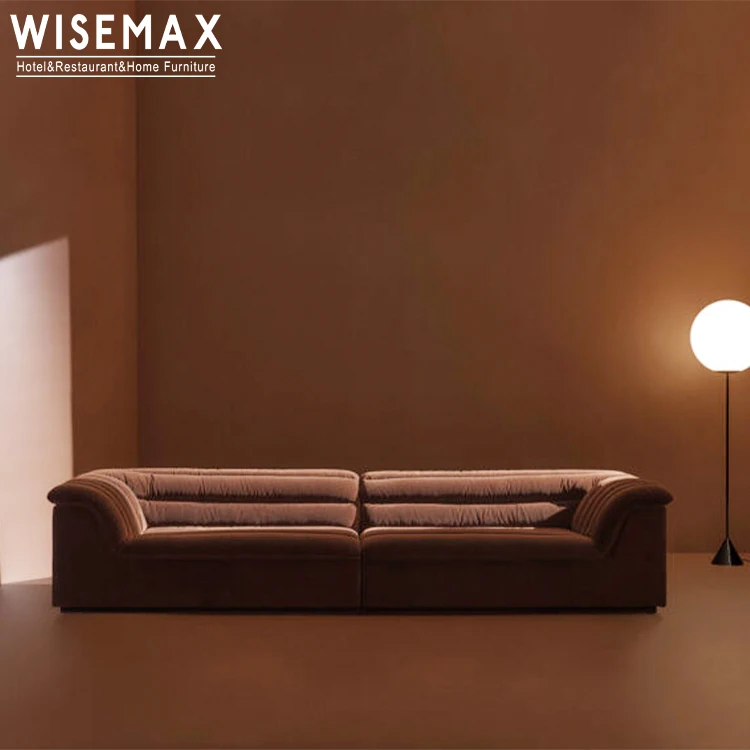 Мебель WISEMAX Итальянский ретро роскошный красный бархатный тканевый комплект мебели для гостиной диваны l-образной формы секционные тканевые