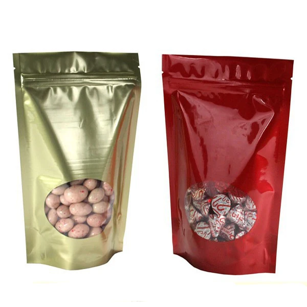 Resealable  Food Packaging  Stand Up Pouch Aluminum Foil Zipper Bag