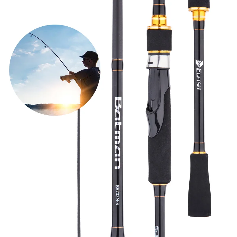 China 100% carbon ultralight travel 2 section spinning telescopic fiberglass ice fishing rod