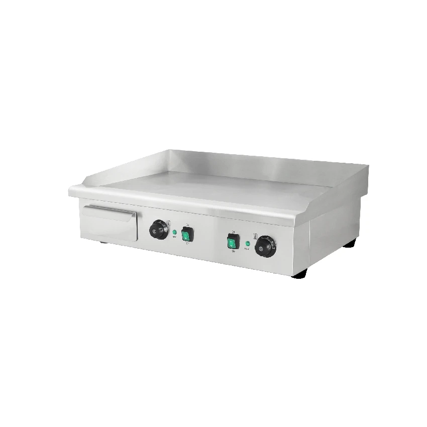 Restaurant Stainless Steel Counter Top Flat Plate Hamburger Commercial Kitchen Griddle Lpg Griddle Electric Griddle Grill