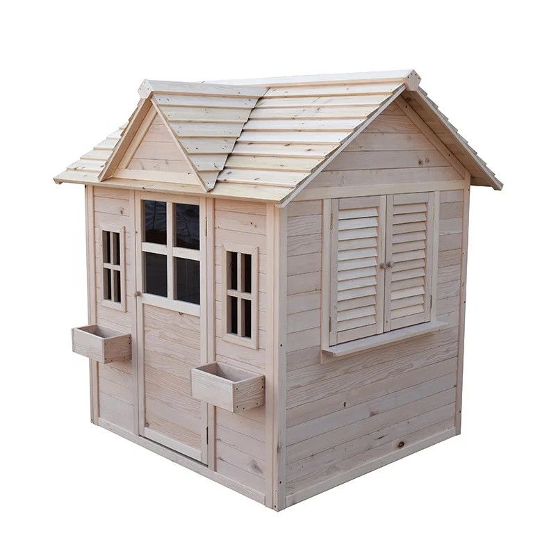 Children Wooden Outdoor Playhouse With Window
