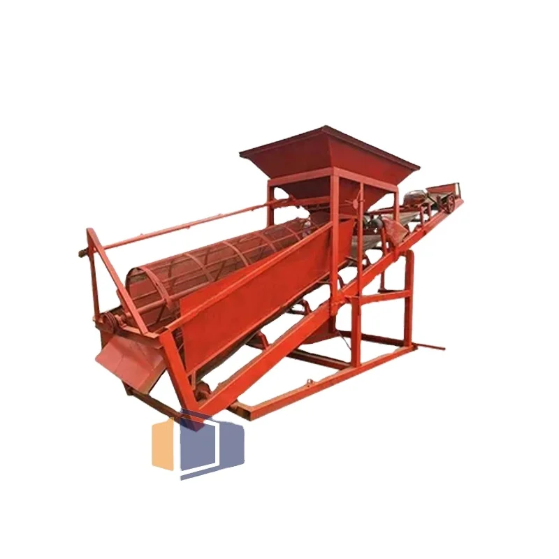 Mobile stone and sand screening machine