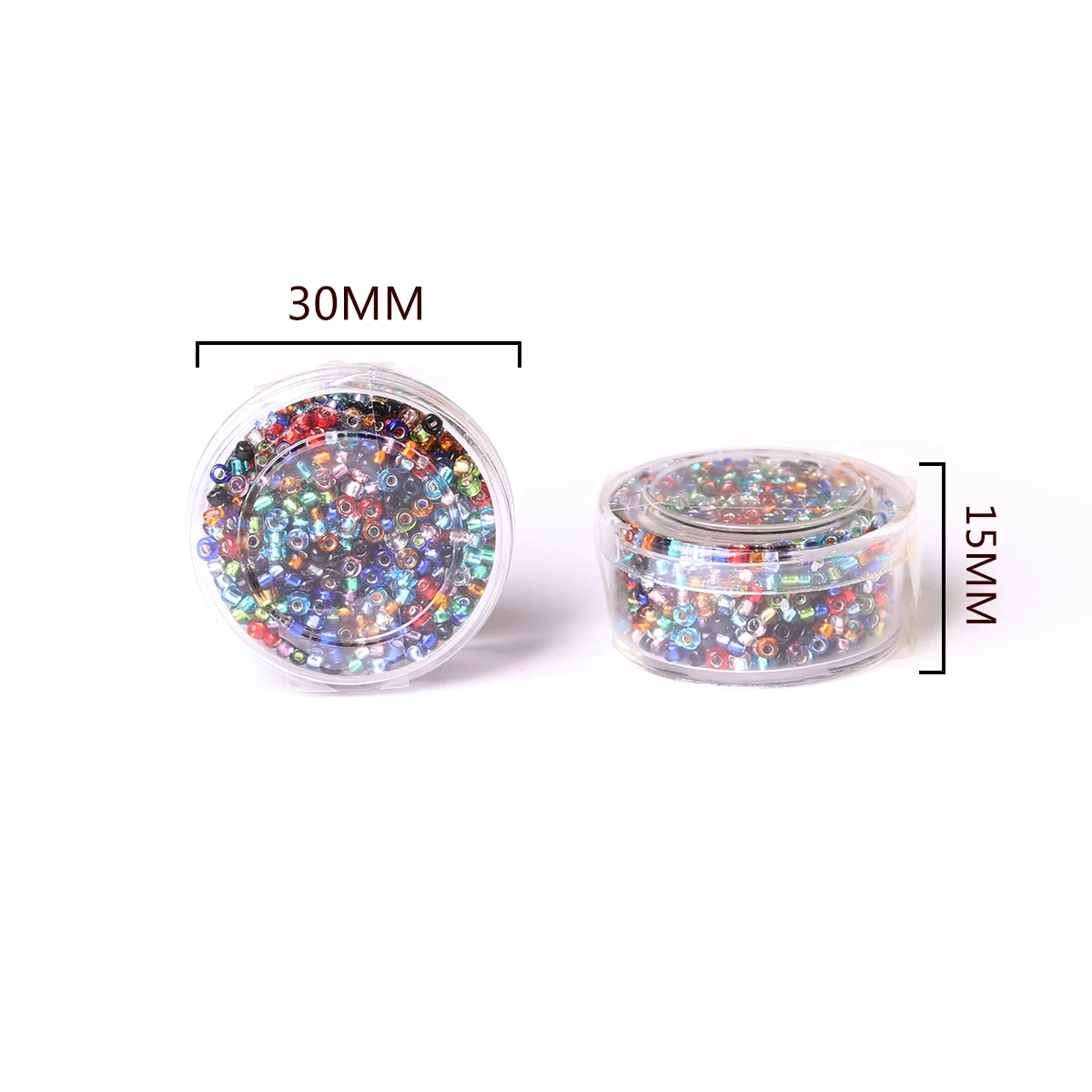 2MM Glass Seed Beads For Jewelry Making Crystal Lampwork Waist Beads For Charms Necklace Bracelet DIY Accessories 1000pcs/box