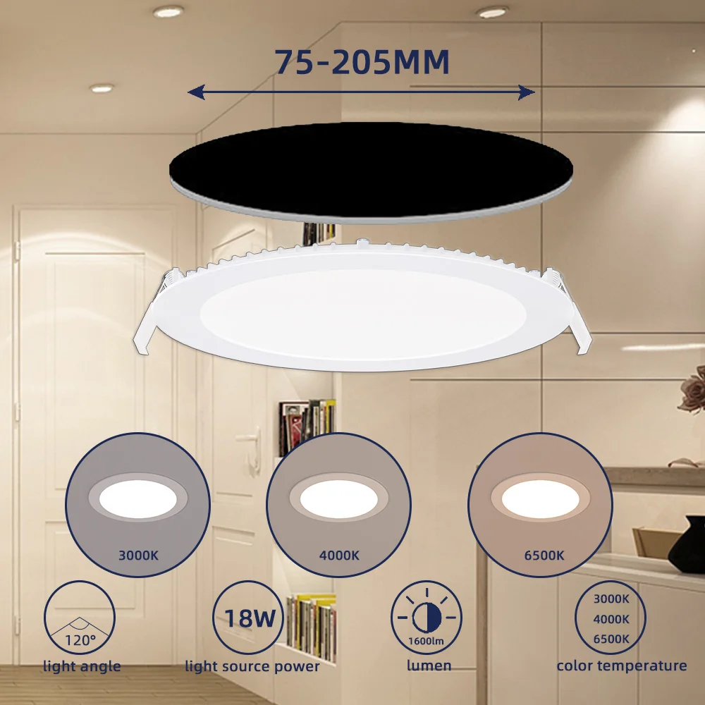 Ultra Slim Led Panel Lights Ceiling Downlight Ic Type ultra Thin Led Panel Light Damp Location Indoor Home Corridor Panel Lights