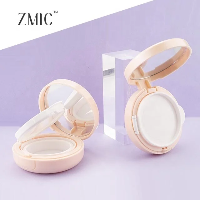 Empty Portable Air Cushion Puff Container Box BB Liquid Foundation Cream Powder Compact Case With Mirror