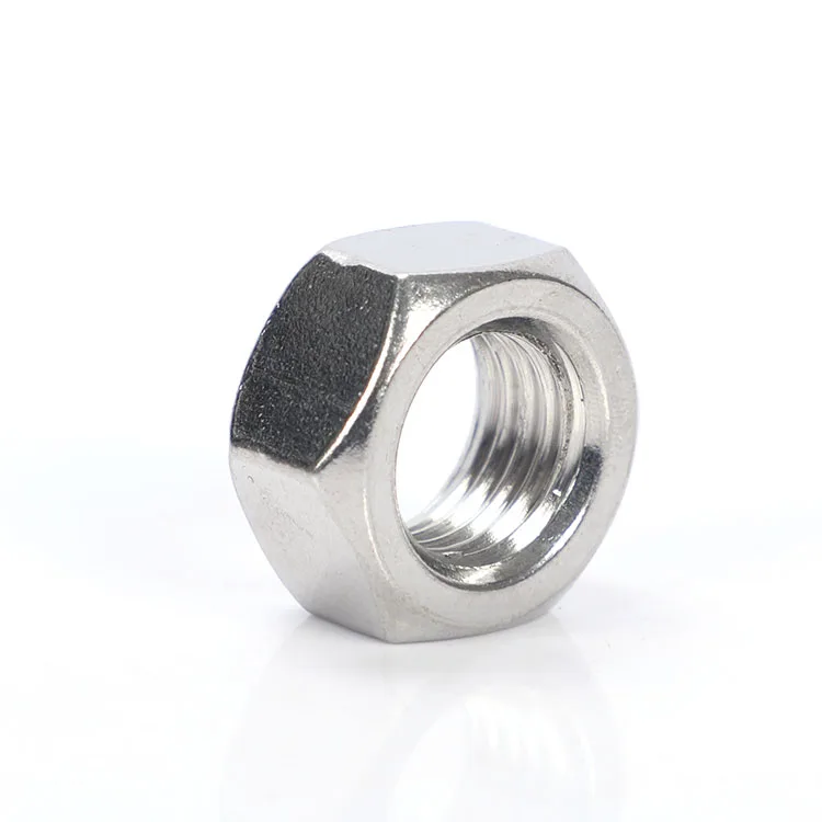 304 18-8 Stainless Steel DIN934 Left Thread Hex Nuts Hex Hexagon Nut Metric Nuts M5 M6 M8 M10 M12 M16 M18 M20 Left Hand Thread
