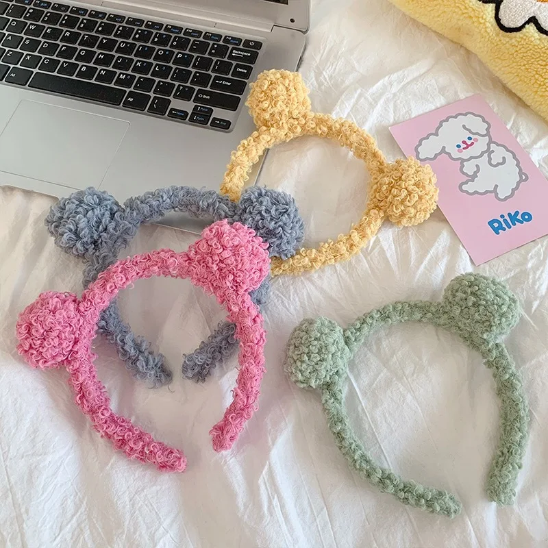 Cute ball hair band makeup scrunchie headband girls hair accessories kids