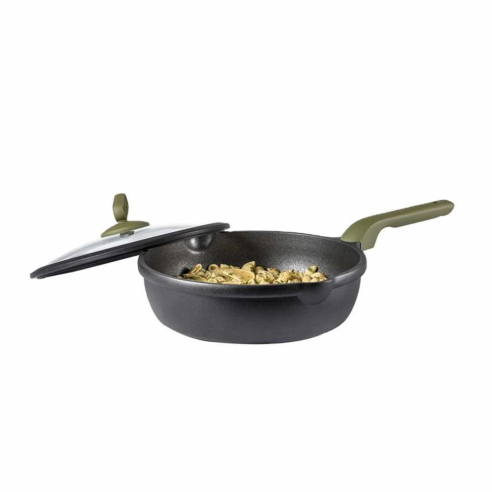 Carote Die Casting Aluminium Cookware Cooking Pot Aluminium Deep Frypan Universal In Gas Stove Induction Cooker