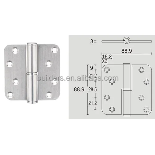 New Design Modern Style Stainless Steel Door Pivot Hinged Door