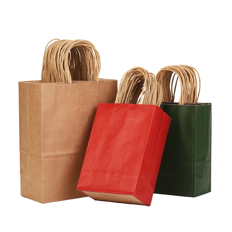 Large loading capacity big paper bags custom printed shopping paper bag low cost brown kraft paper bag