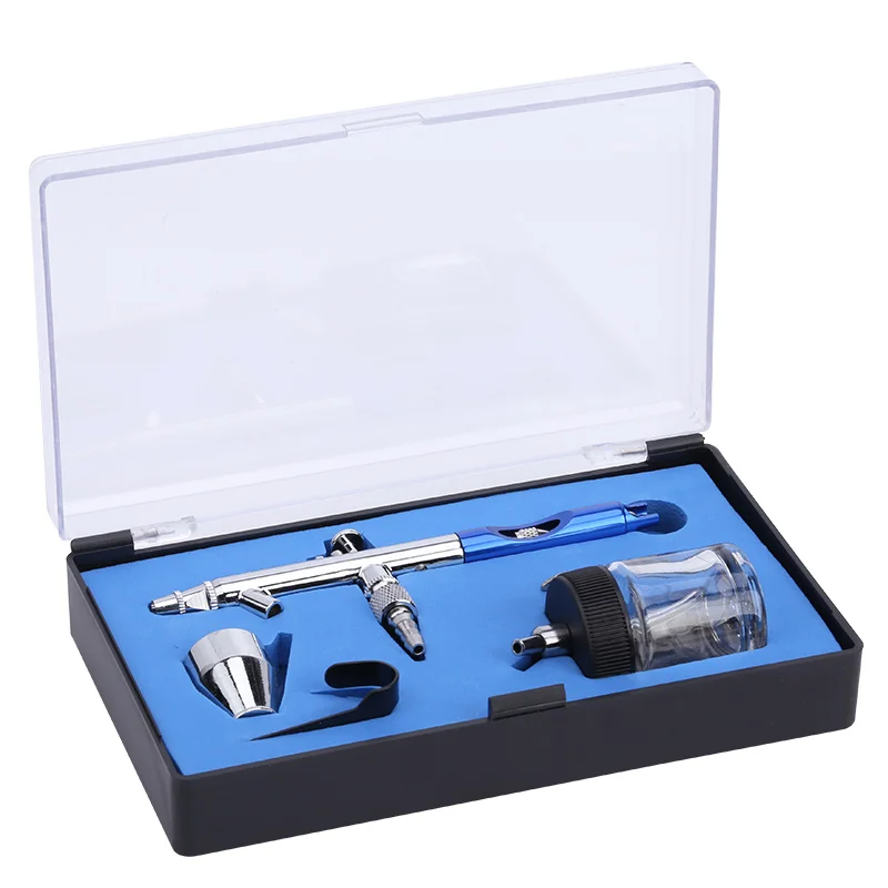 Siphon feed  dual action airbrush gun