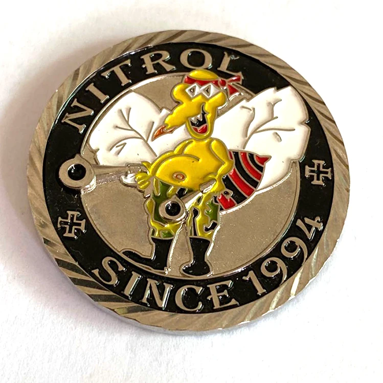 Free sample custom own logo enamel challenge coin metal casting/stamping coins