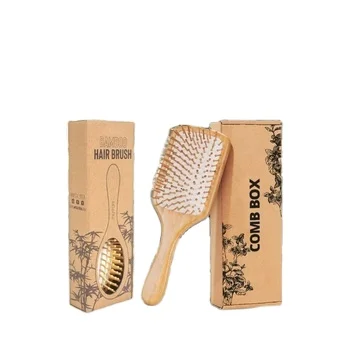 Factory Custom 350 Gram White Cardboard Makeup Brush Boxes Silver Foil Stamping Hair Brush Packaging for Cosmetics & Perfume