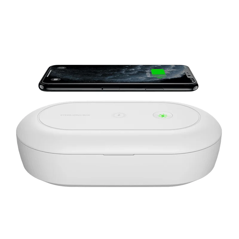 2023 Newest Top Selling Portable Multifunction UV clean box Portable UV Light Smartphone clean box light With 10W Fast Wireless