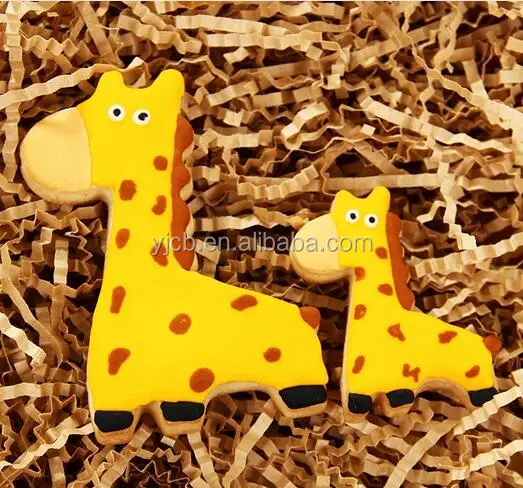 stainless steel giraffe shape biscuit cutter custom shape cookie cutter baking mold tools