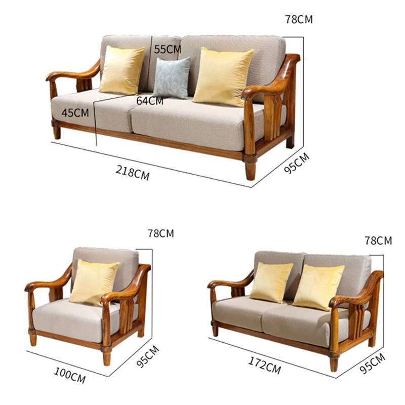 modern  poltronas canapes de madera sillones loveseat meubles de maison salon sectional couch sofa set living room furniture