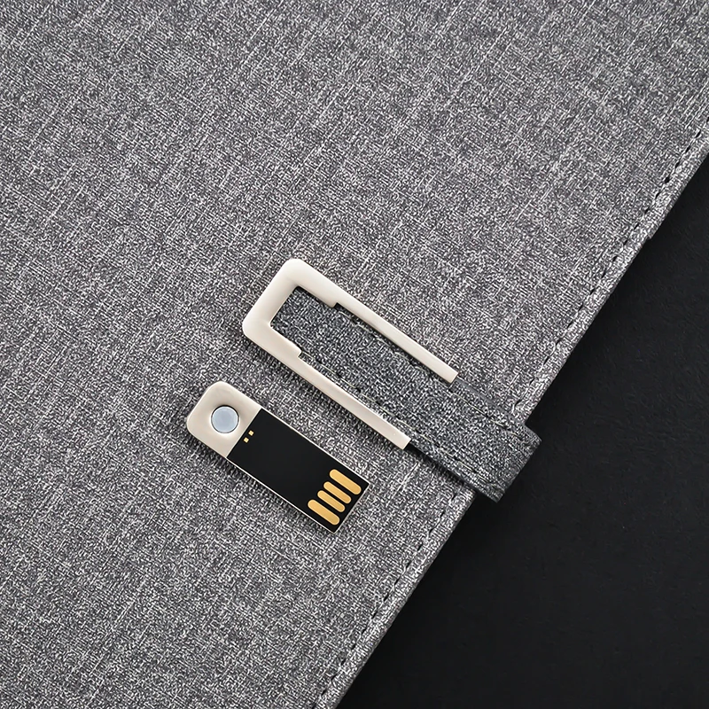 Dual-Purpose Wireless Charger Power Bank Notebook with Light-up Logo Promotional Charging Planner Business Gifts for Branding