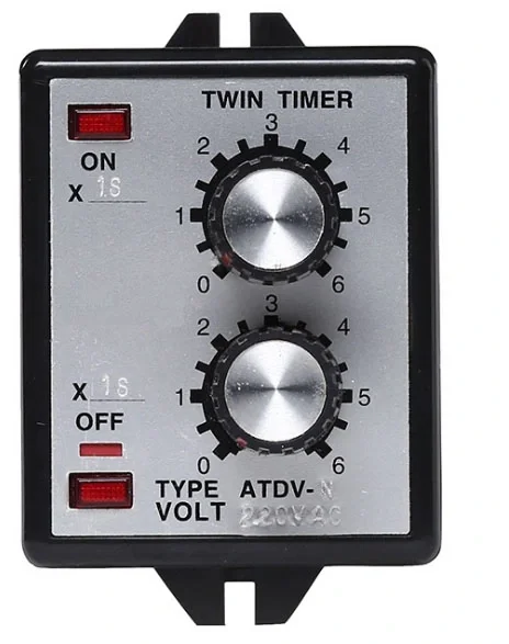 ATDV-Y AC 220V 30s on 30s off range repeat cycle SPDT time relay twin timer