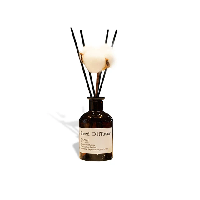 Wholesale Luxury Custom Decorative Black Glass No Fire Scented Candle Elegant Gift Set Reed Diffuser