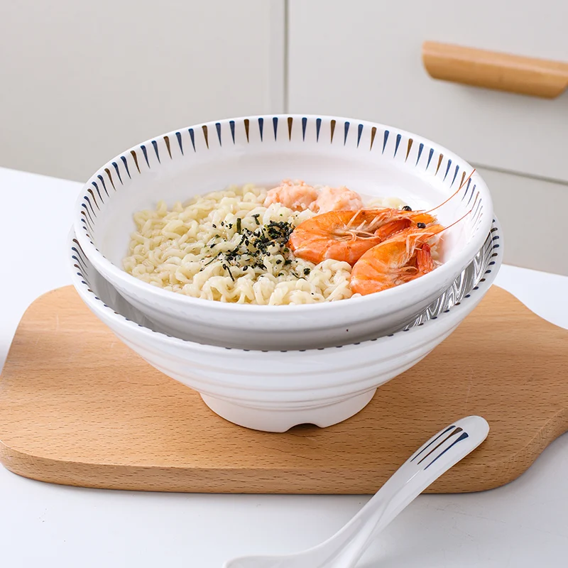 Restaurant used deep round 100% melamine ecofriend noodl ramen bowl