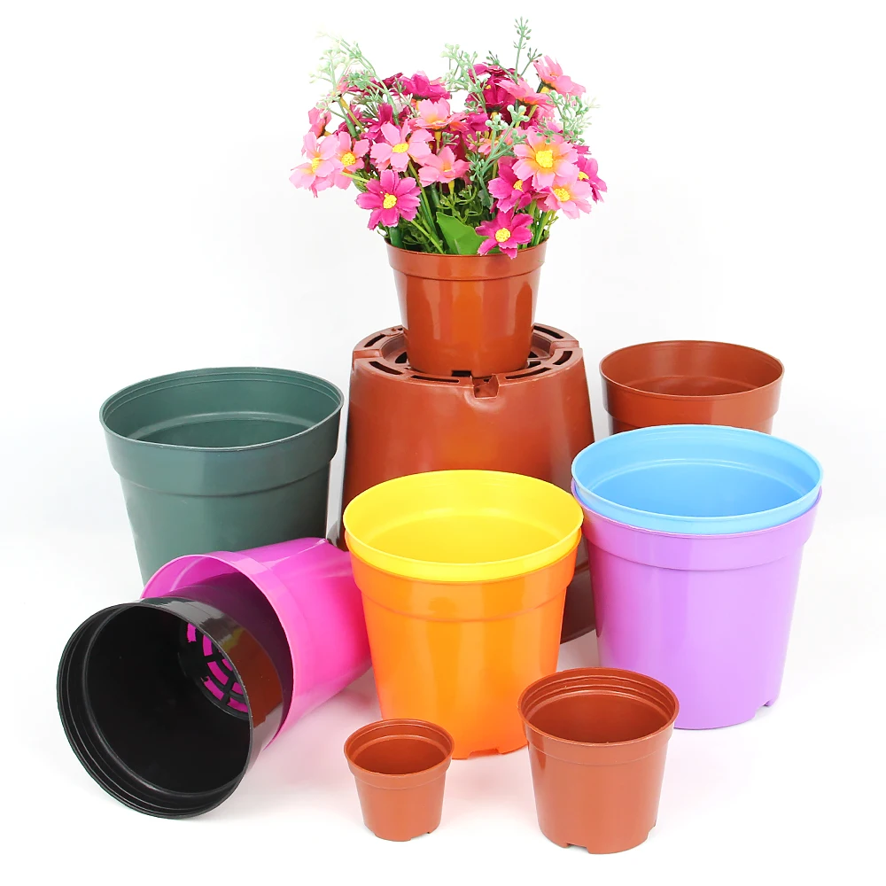 Home Decoration Color Small Plastic Flower Pots, 3 Inch Flower Pots For Sale
