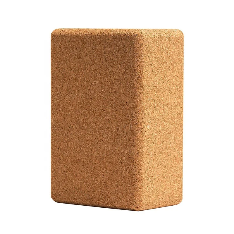 Private Label Body Building custom natural Cork Yoga Blocks Manufacturers