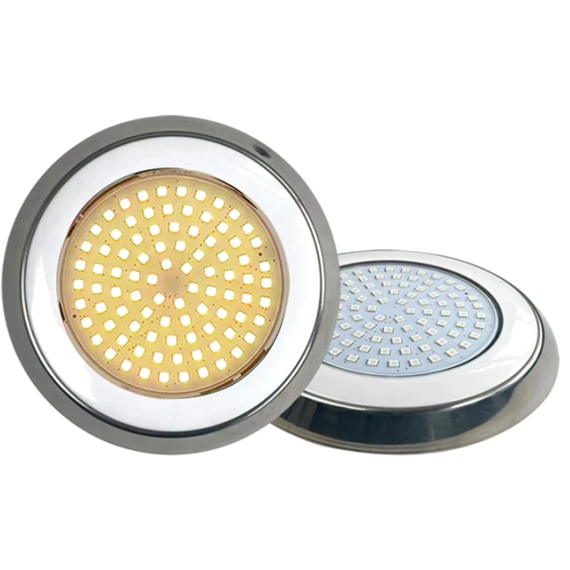 18W 24W Remote Control Stainless Steel Ip68 Rgb Waterproof Swimming Pool Light Led Lights