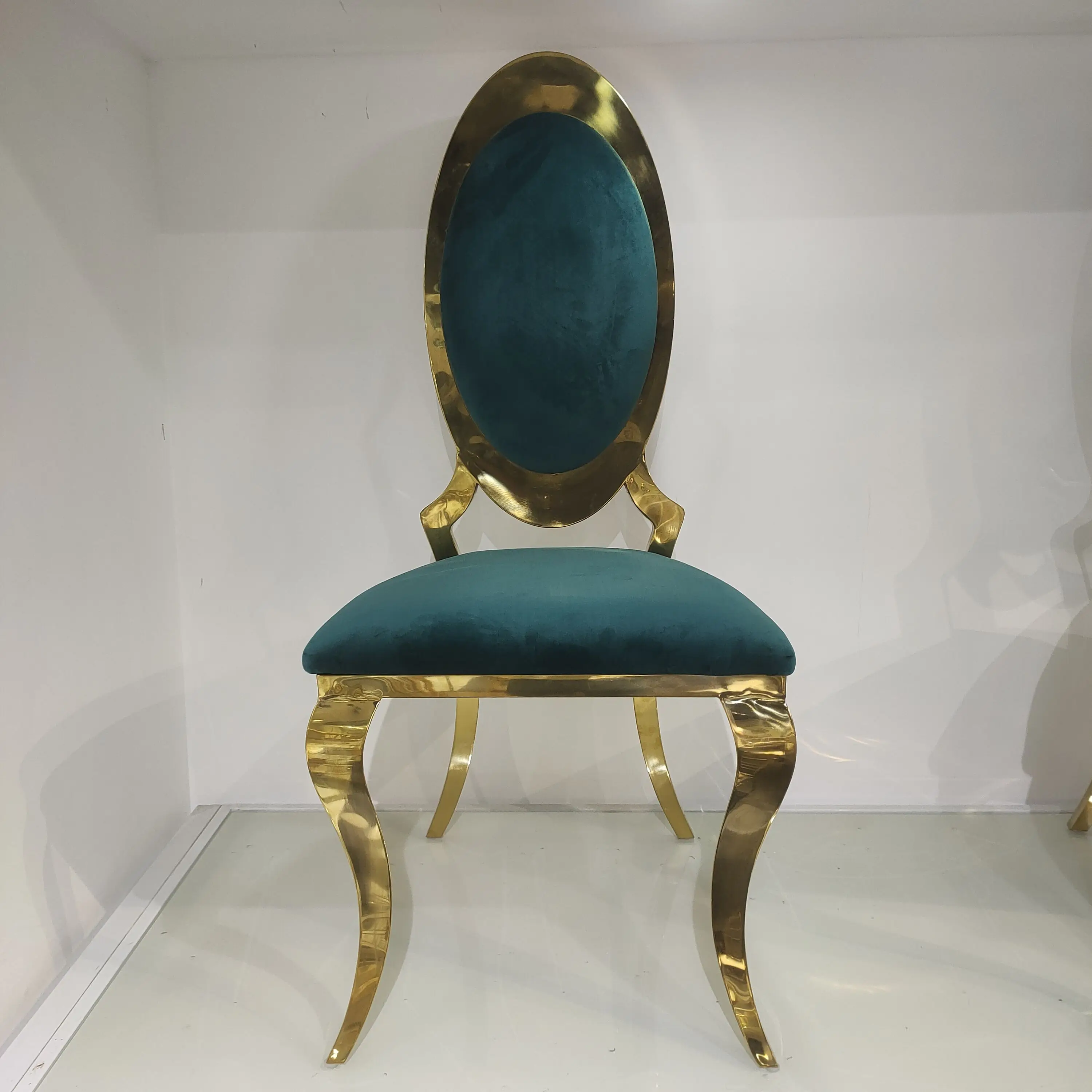 High Quality Fabric Dining Chair Gold Titanium and Fabric Dining Chairs Modern for Hotel