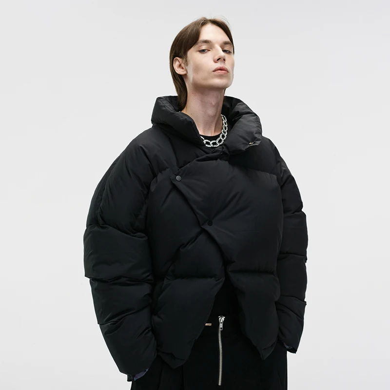 High Quality Custom Fashion Mens Warm Winter Down Coat Waterproof Windbreaker Casual Duck Down Puffer Jacket