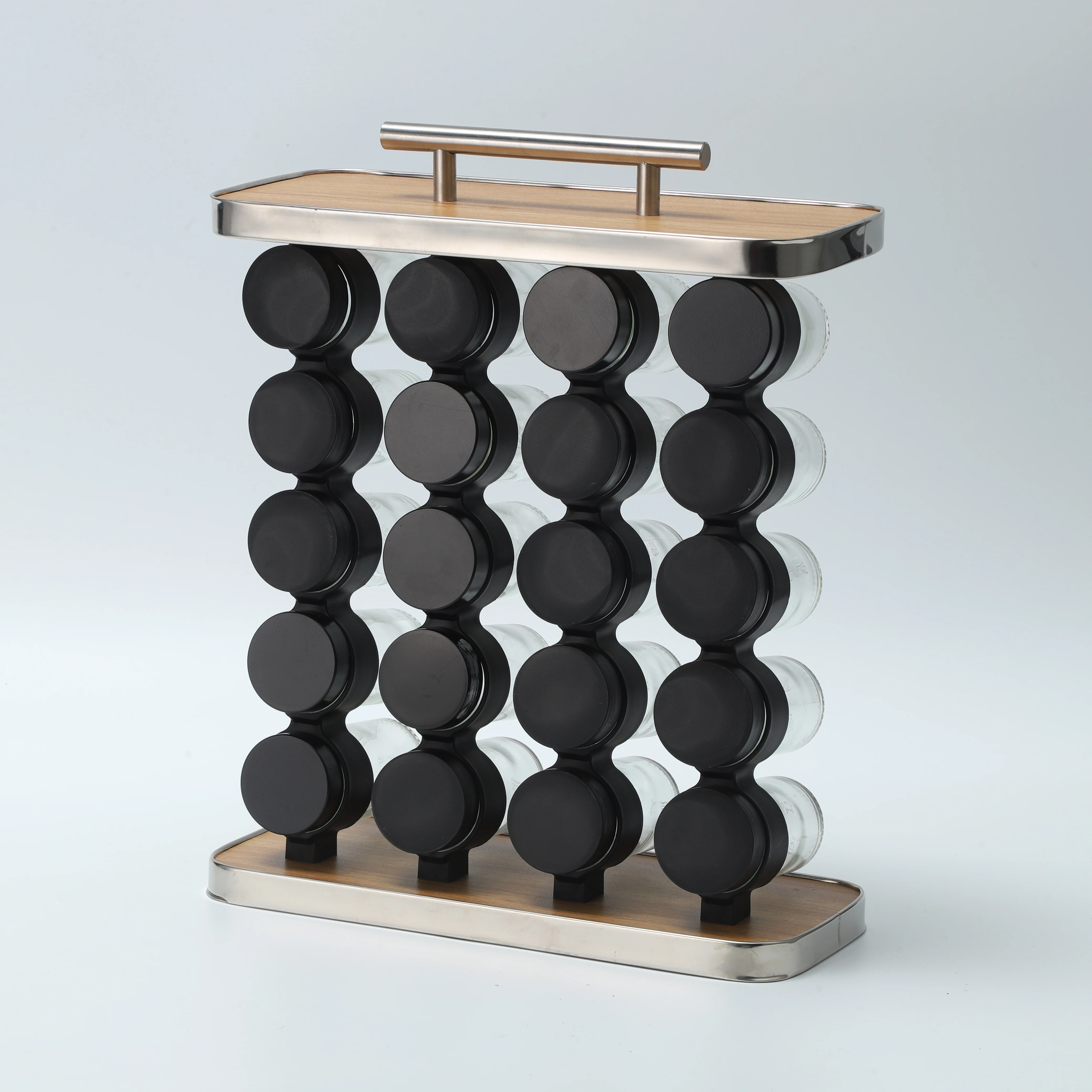 Revolving Spice Rack Set Jars Kitchen Tower Counter top Cabinet Carousel Storage Seasoning Organizer Shelves Holder