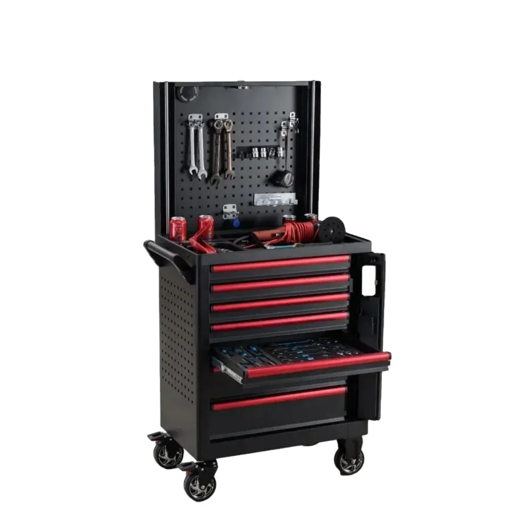 Workshop Garage Metal Tool Trolley Cabinet Heavy Duty Drawer Garage Storage Steel Tool Cabinet