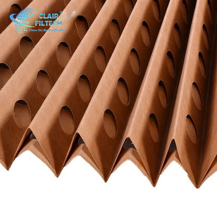 Paint Filter V Shape Overspray Paper Filter Pleated Kraft Cardboard Filter