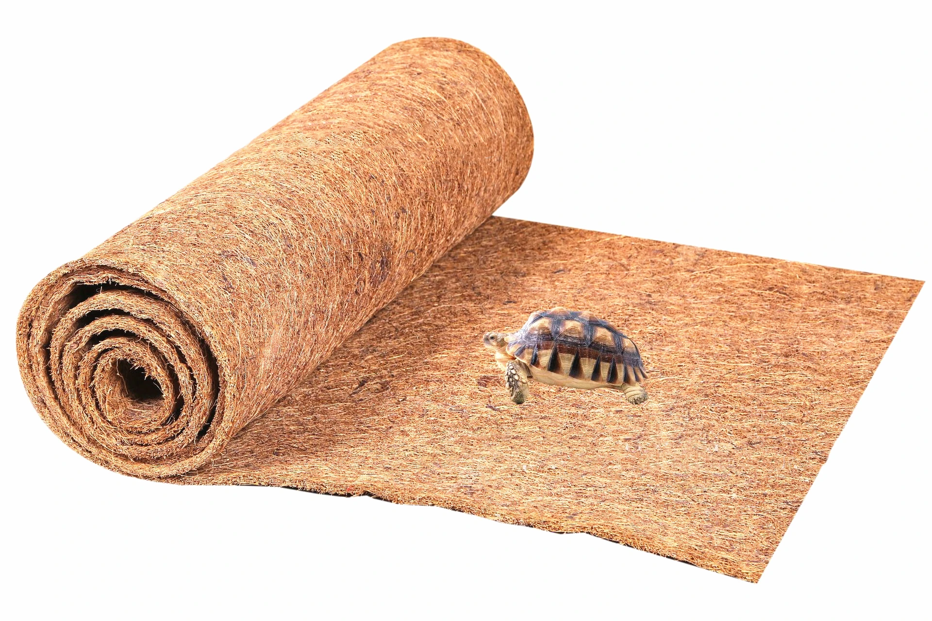 Hot Selling Coconut Shell Mat Natural Coconut Palm Fiber Coco Liner Bulk Roll Mat  Pet Reptile Carpet