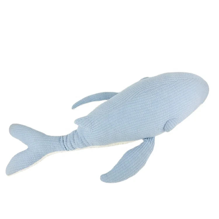 High Quality Blue Whale Soft Toy Stuffed Plush Whale Gift Custom Exquisite 3D Animal Shaped Fish Doll Toys