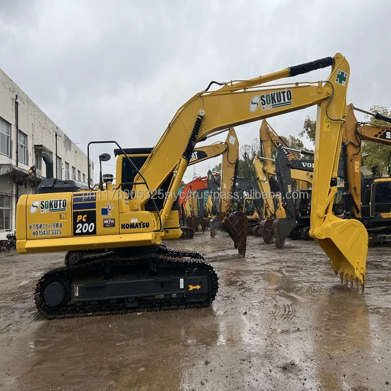 Pc220 KOMATSU Подержанный PC200-8 Komatsu японский оригинальный экскаватор PC200 для продажи