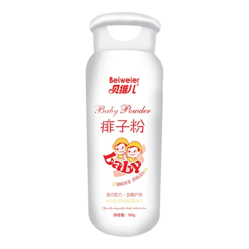 China manufacturers private label 100g baby body talcum powder (1600244725492)