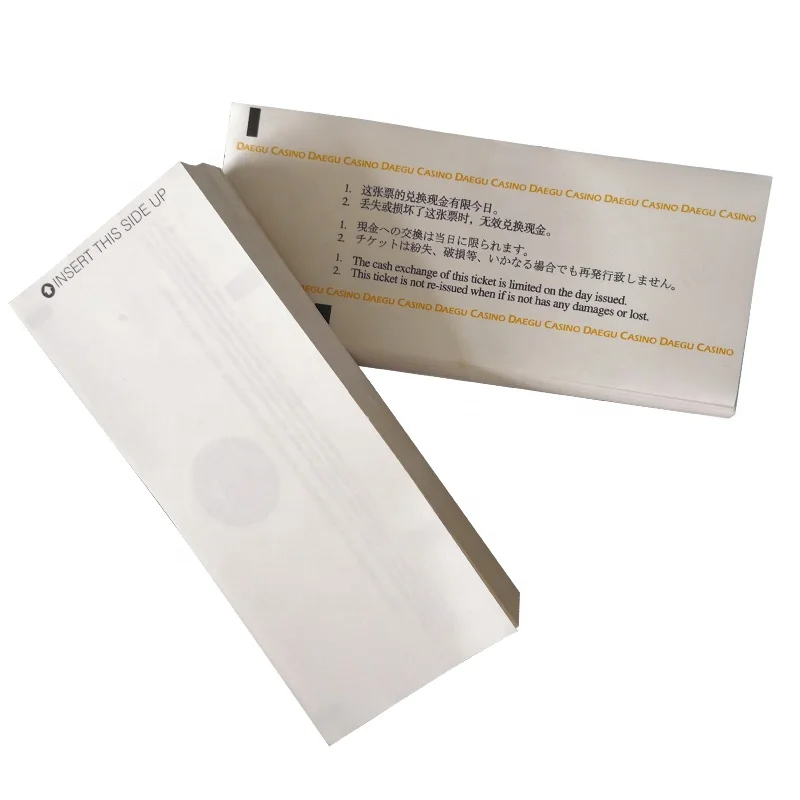 
China wholesale paper ticket slot game ticket slot thermal paper 