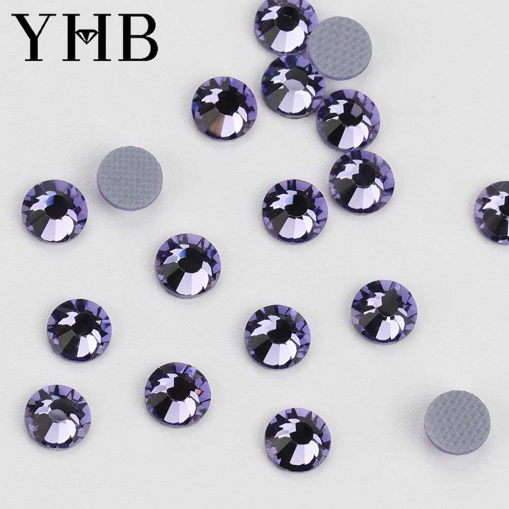 Factory Direct Sale YHB Crystal Rhinestones Designs for Cloth Accessories Hotfix Flatback Glass Free 1 Bag Nail Rhinestones T/T