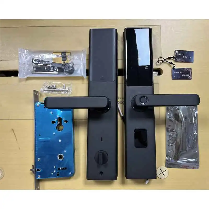 Modern Design Cerraduras Tuya Smart Lock Digital WiFi App Controlled Aluminum Fingerprint Door Lock