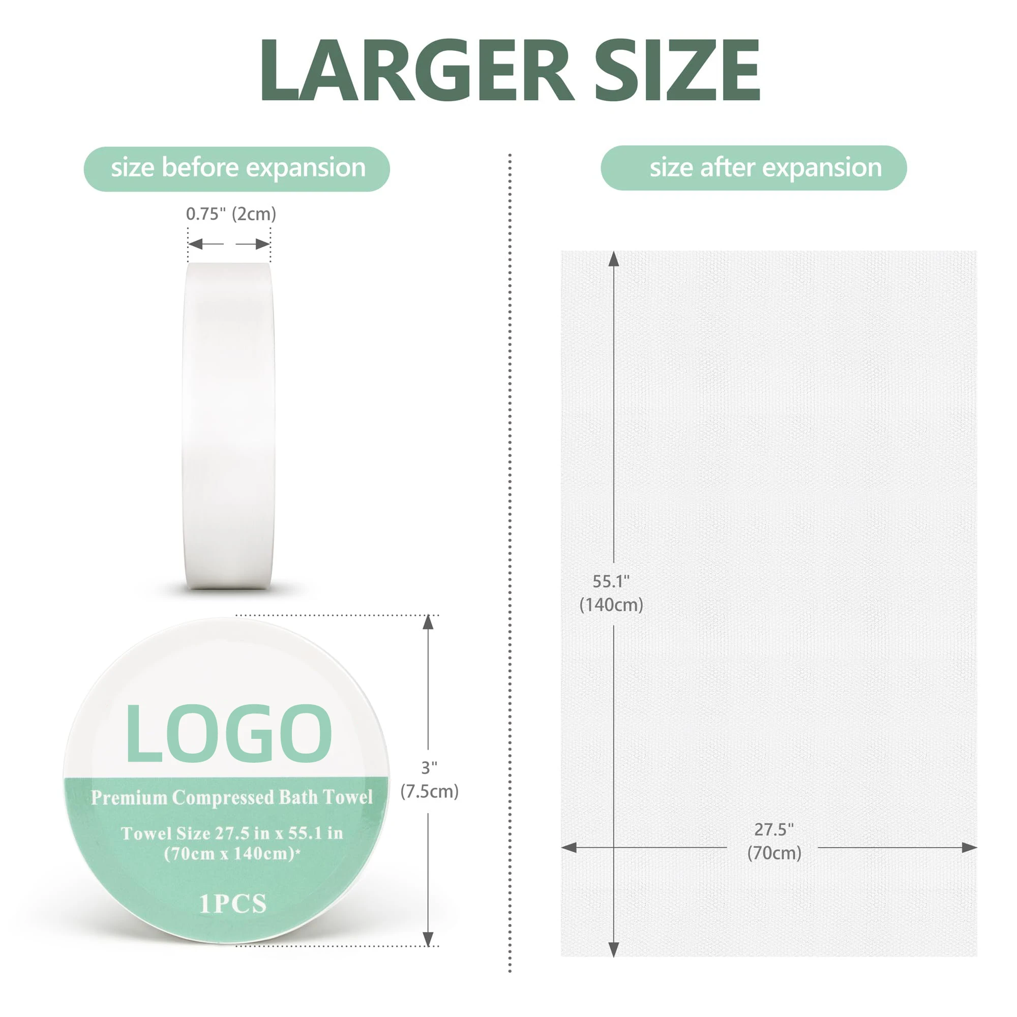 70X140cm Hotel Compress Body Towels Large Disposable Compressed Bath Towel for travel