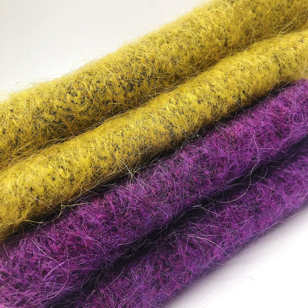 13s/1 - 33% South Africa Fine Mohair 33% Filament Wool 28% Nylon 6% Spandex Blended Yarn supplier for knitting sweater blanket