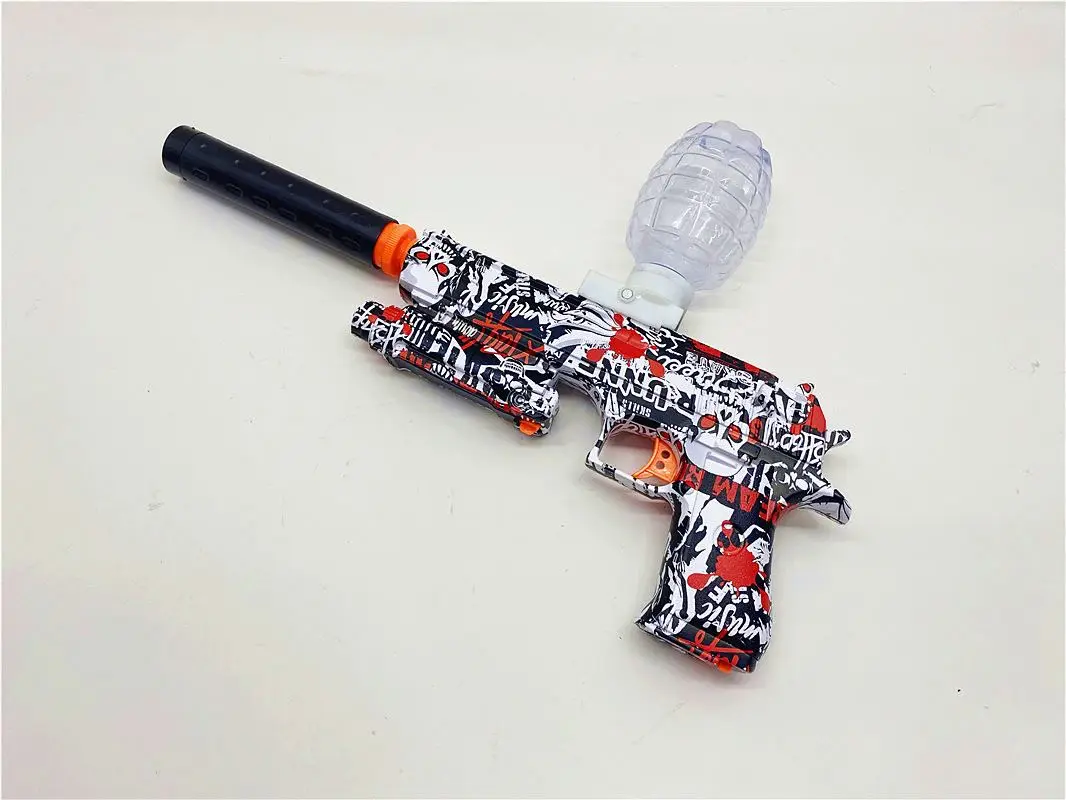 gel ball 7-8mm Graffiti electric high-speed burst Desert eagle soft bullet spherical kids trendy fighting toy gun  ball blaster