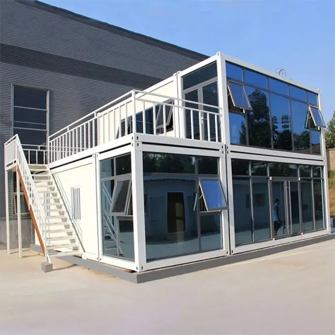 Luxury Prefabricated 40ft Container House Ready Made Economical Cheap Modular Portable Living Container Office With Bathroom
