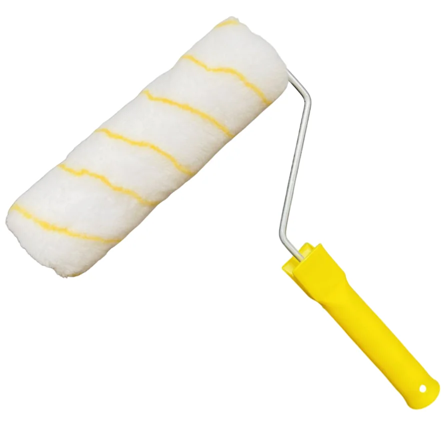 high quality wall short-nap interior and exterior double stripes Ceiling 9-Inch Paint Roller with plastic handle